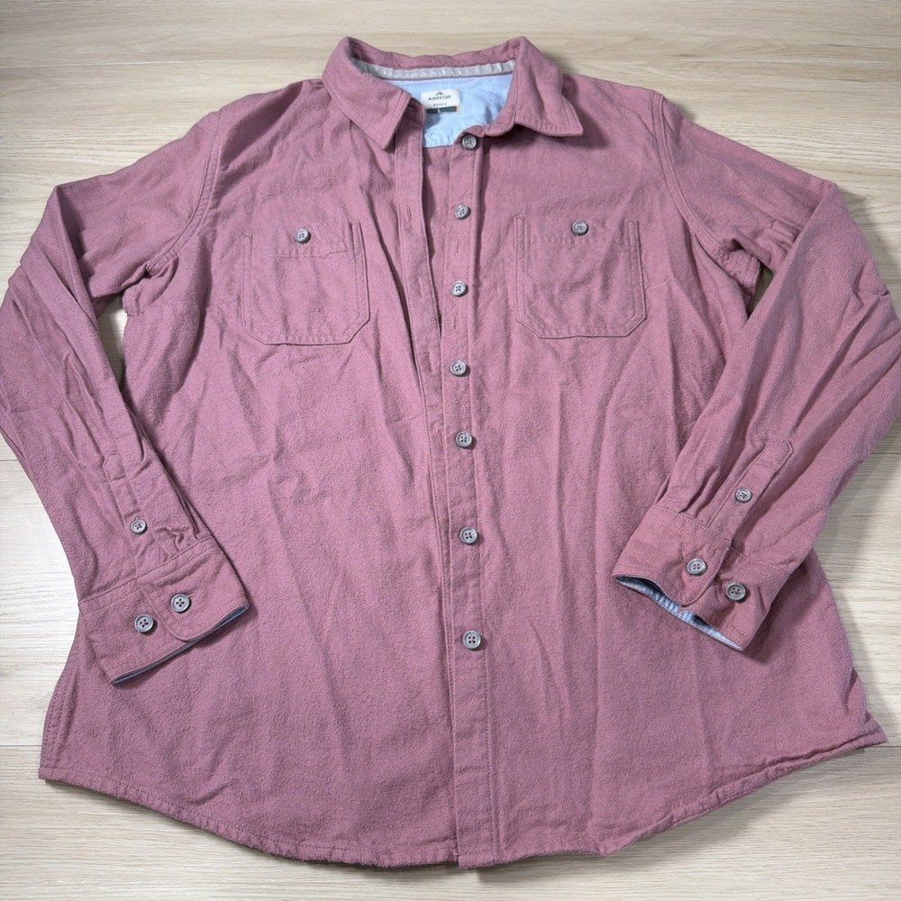 6A~ Ridgecut Tough Wear Long Sleeve Shirt Women LG Pink Workwear‎
